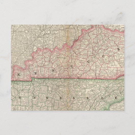 Kentucky en Tennessee 7 Briefkaart (Voorkant)