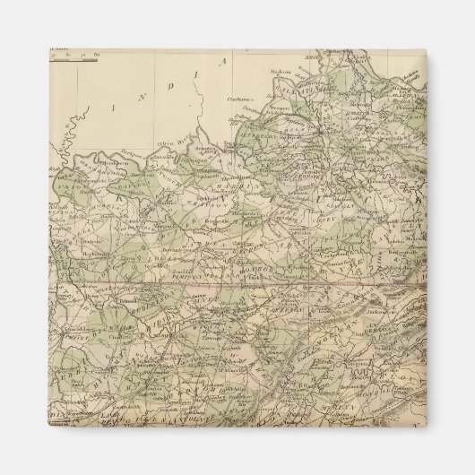 Kentucky en Tennessee 8 Magneet (Voorkant)