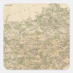 Kentucky en Tennessee 8 Vierkante Sticker
