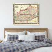 Kentucky en Tennessee Canvas Afdruk (Insitu (Slaapkamer))