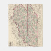 Kentucky en Tennessee Fleece Deken (Voorkant)