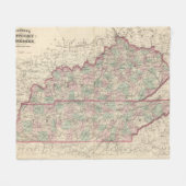 Kentucky en Tennessee Fleece Deken (Voorkant (Horizontaal))