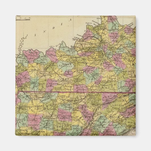 Kentucky en Tennessee Magneet (Voorkant)