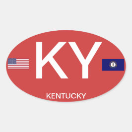 Kentucky* Euro-stijl ovale Sticker