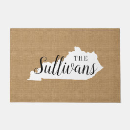 Kentucky Family Monogram State Doormat Deurmat