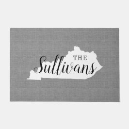 Kentucky Family Monogram State Doormat Deurmat