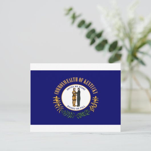 Kentucky Flag Briefkaart (Staand voorkant)