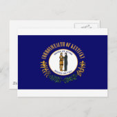 Kentucky Flag Briefkaart (Voorkant / Achterkant)