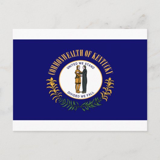Kentucky Flag Briefkaart (Voorkant)