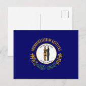 Kentucky Flag Briefkaart (Voorkant / Achterkant)
