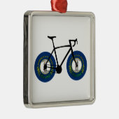 Kentucky Flag Cycling Metalen Ornament (Rechts)