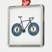 Kentucky Flag Cycling Metalen Ornament (Links)