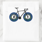 Kentucky Flag Cycling Rechthoekige Sticker (Tas)