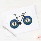 Kentucky Flag Cycling Rechthoekige Sticker (Envelop)