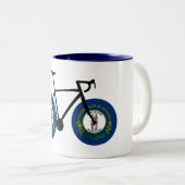 Kentucky Flag Cycling Tweekleurige Koffiemok (Voorkant rechts)