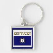 Kentucky Flag Design Premium-Sleutelhanger Sleutelhanger (Voorkant)