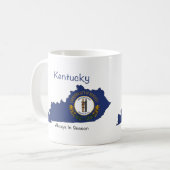 Kentucky Flag en Map Koffiemok (Voorkant links)