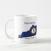 Kentucky Flag en Map Koffiemok (Links)