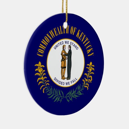 Kentucky Flag Keramisch Ornament (Rechts)