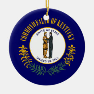 Kentucky Flag Keramisch Ornament