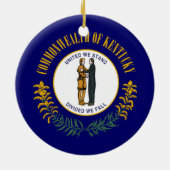 Kentucky Flag Keramisch Ornament (Achterkant)