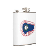 Kentucky Flag klimmer Carabiner Heupfles (Rechts)