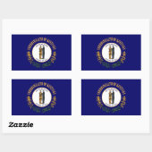 Kentucky Flag Rechthoekige Sticker (Vel)