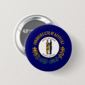 Kentucky Flag Ronde Button 5,7 Cm (Voorkant /achterkant)