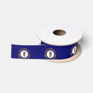 Kentucky Flag Satijnen Lint