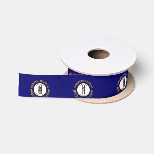 Kentucky Flag Satijnen Lint (Spoel)
