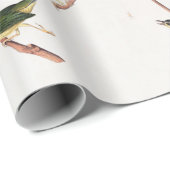 Kentucky Fly-Catching Warbler Birds Illustration Cadeaupapier (Rol Hoek)