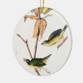 Kentucky Fly-Catching Warbler Birds Illustration Keramisch Ornament (Links)