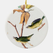 Kentucky Fly-Catching Warbler Birds Illustration Keramisch Ornament (Achterkant)