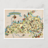 Kentucky Funny Map Briefkaart (Voorkant)