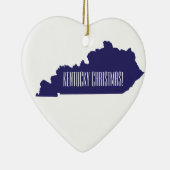 Kentucky gepersonaliseerde kerstversiering keramisch ornament (Rechts)