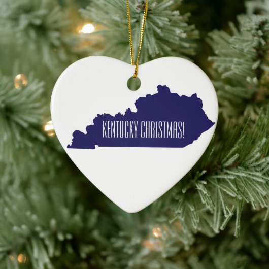 Kentucky gepersonaliseerde kerstversiering keramisch ornament (Boom)