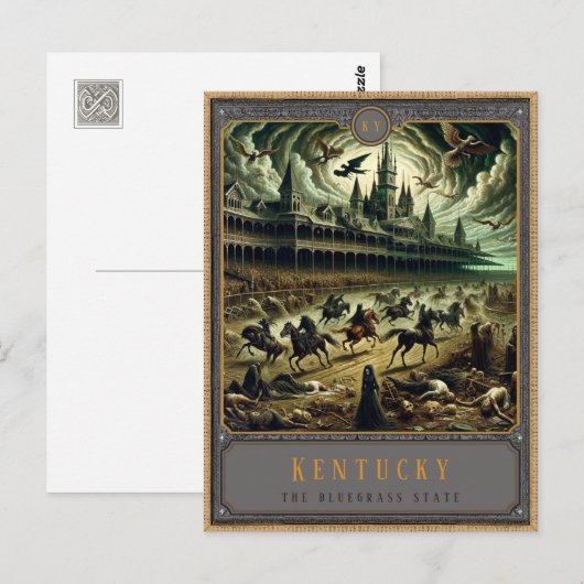 Kentucky | Gotische kunst Briefkaart (Voorkant / Achterkant)