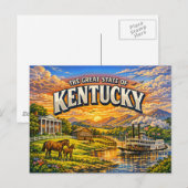Kentucky Greetings Ansichtkaart Briefkaart (Voorkant / Achterkant)