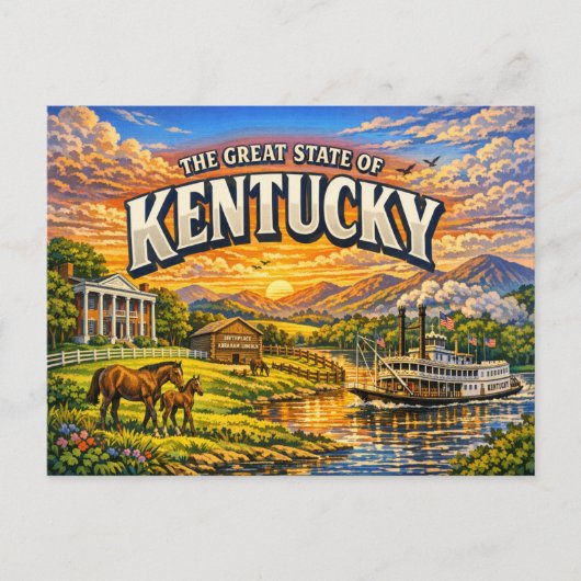 Kentucky Greetings Ansichtkaart Briefkaart (Voorkant)