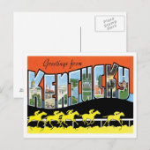 Kentucky Greetings uit de VS Briefkaart (Voorkant / Achterkant)