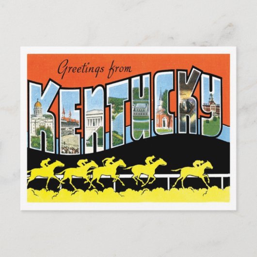 Kentucky Greetings uit de VS Briefkaart (Voorkant)