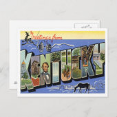 Kentucky Greetings uit de VS Briefkaart (Voorkant / Achterkant)