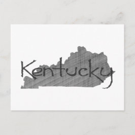 Kentucky -grijze alkbordnaam briefkaart