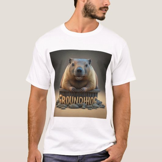 Kentucky Groundhog sterft op Groundhog Day T-shirt (Voorkant)