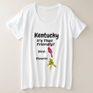 Kentucky Het is zo vriendelijk Grote Maat T-shirt