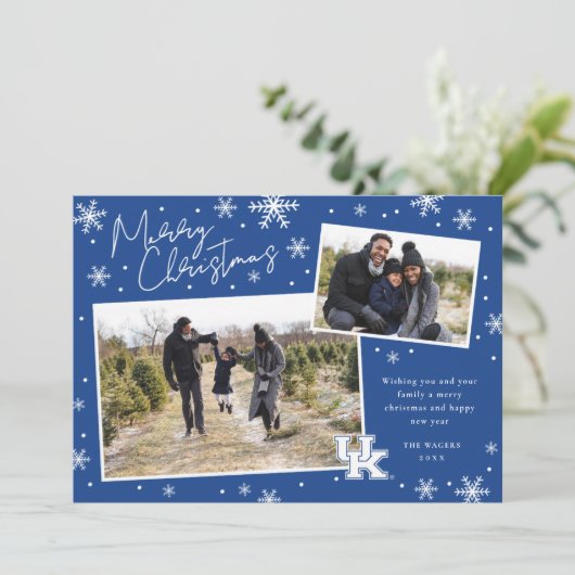 Kentucky Holiday - kerstfoto Feestdagenkaart (Staand voorkant)