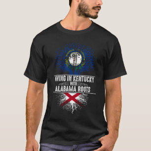 Kentucky Home Alabama Roots State Tree Flag Love T-shirt