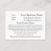 Kentucky Home Baker-kaarten Visitekaartje (Voorkant)