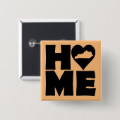 Kentucky Home Heart State Button Badge Pin (Voorkant /achterkant)