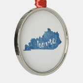 Kentucky Home Houtstructuur Metalen Ornament (Rechts)